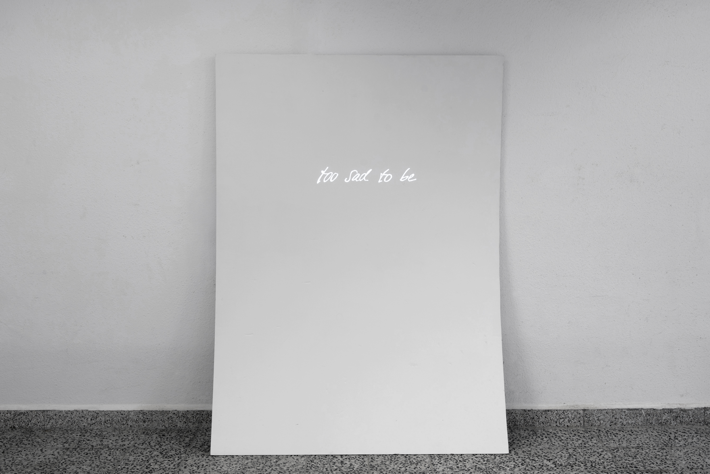 <p>TOO SAD TO BE</p>
